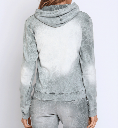 Sweat moleton  capuche délavé Sweat moleton  capuche délavé