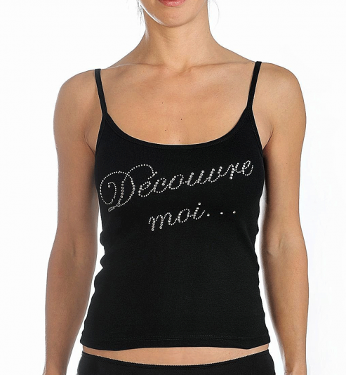 Débardeur de nuit message Découvre moi