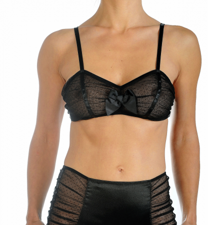 Soutien gorge bandeau en résille...