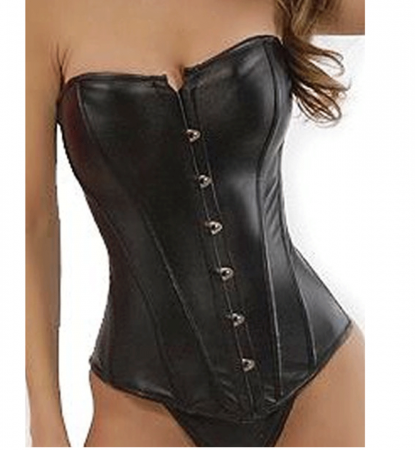 bustier simili cuir
