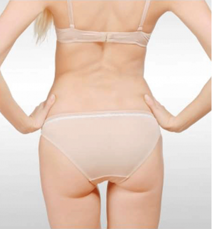 Culotte basique et dentelle Nude