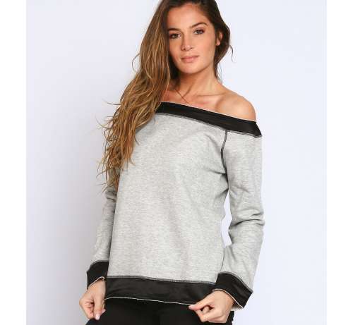 Sweat bicolor grc.col bateau