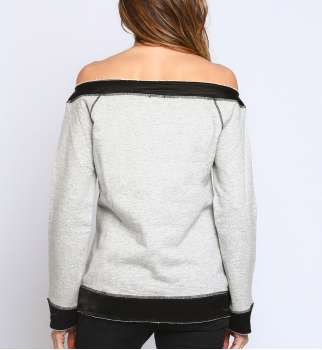 TOP SOLVIN GRIS CLAIR COL... 2