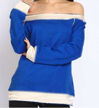 TOP SOLVIN BLEU COL BATEAU 2