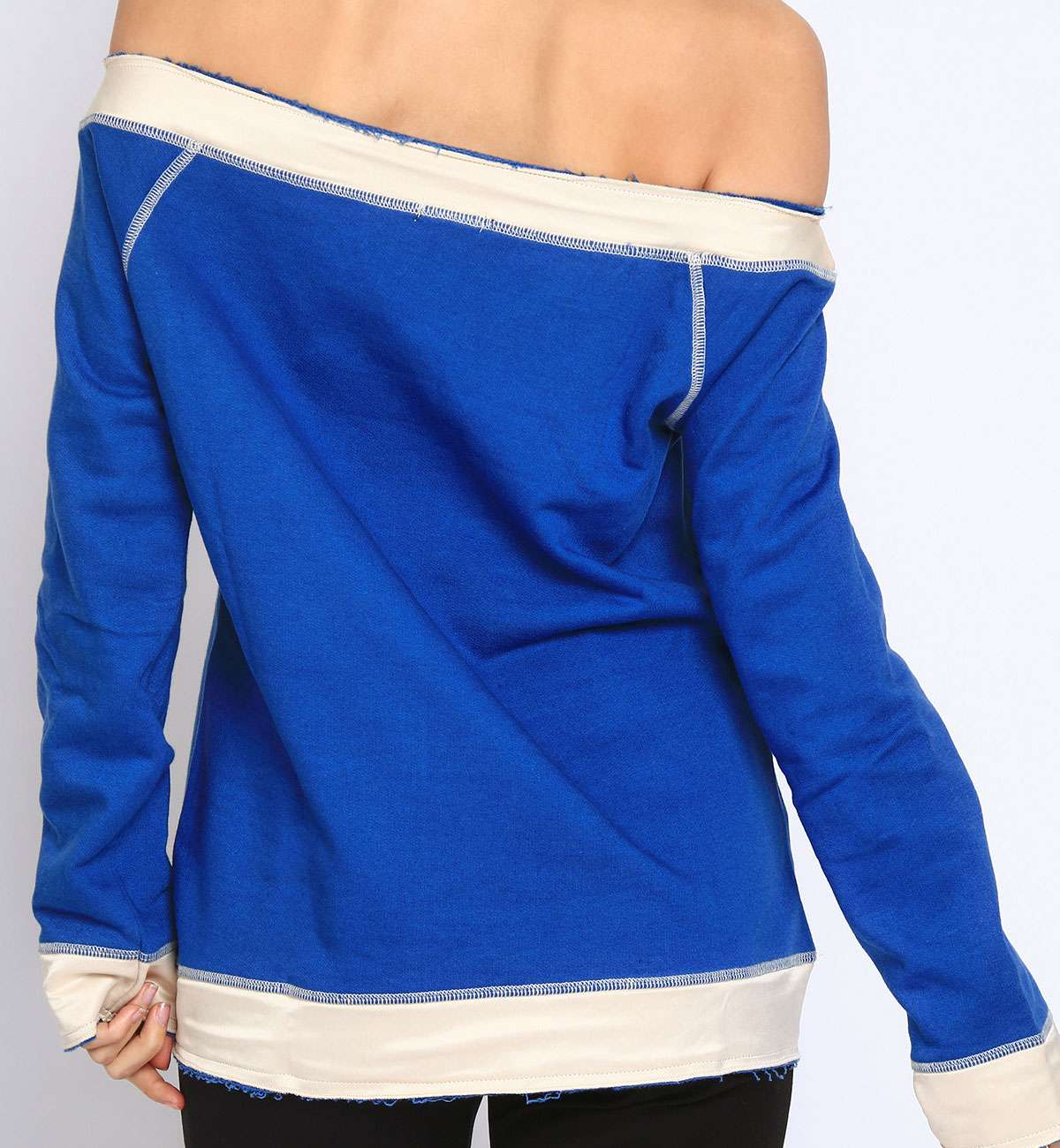 TOP SOLVIN BLEU COL BATEAU