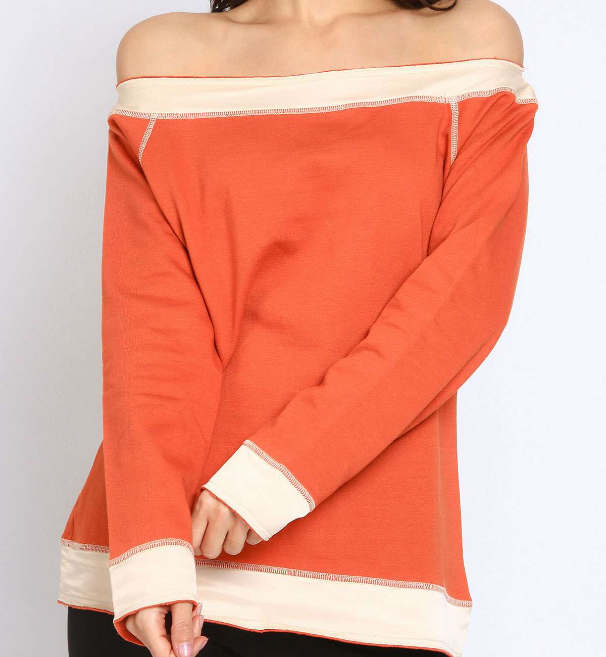 TOP SOLVIN ROUILLE COL BATEAU