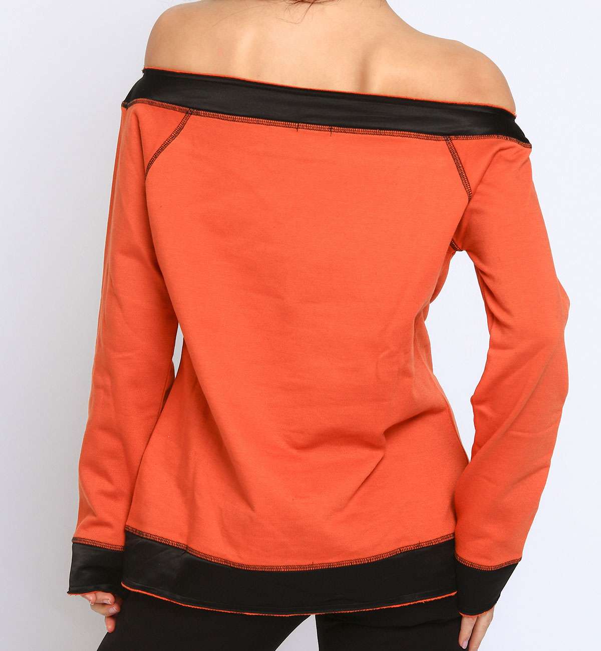 TOP SOLVIN ROUILLE COL BATEAU TOP SOLVIN ROUILLE COL BATEAU