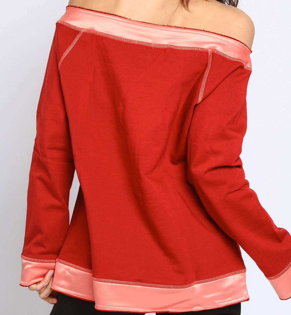 Sweat bicolor bor. col bateau