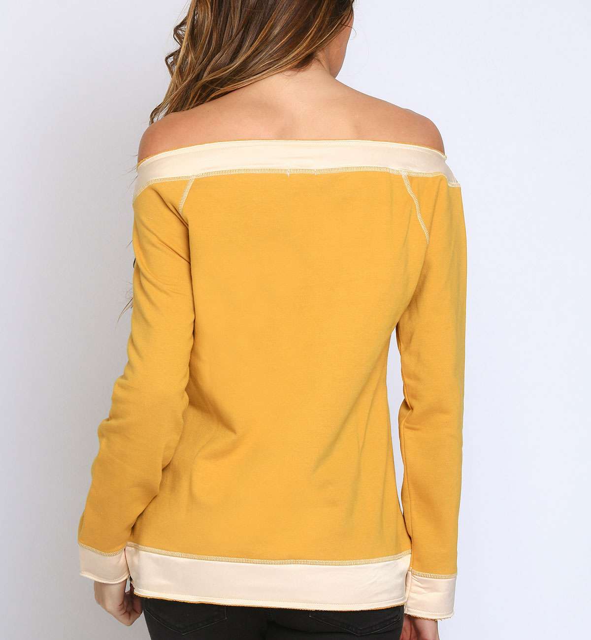 Sweat bicolor mo. col bateau