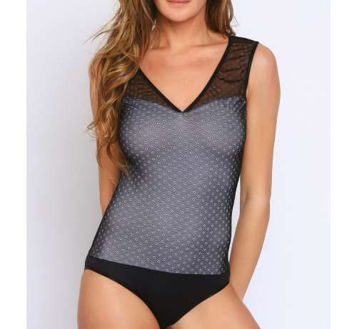 Body Débardeur Col V  Fleurie