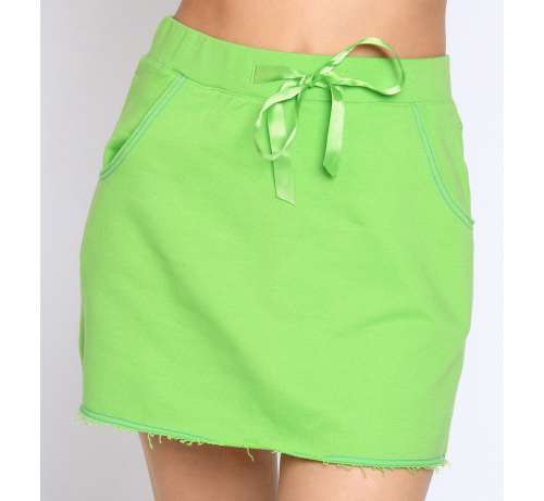 Jupe courte Taille Haute coton Léa