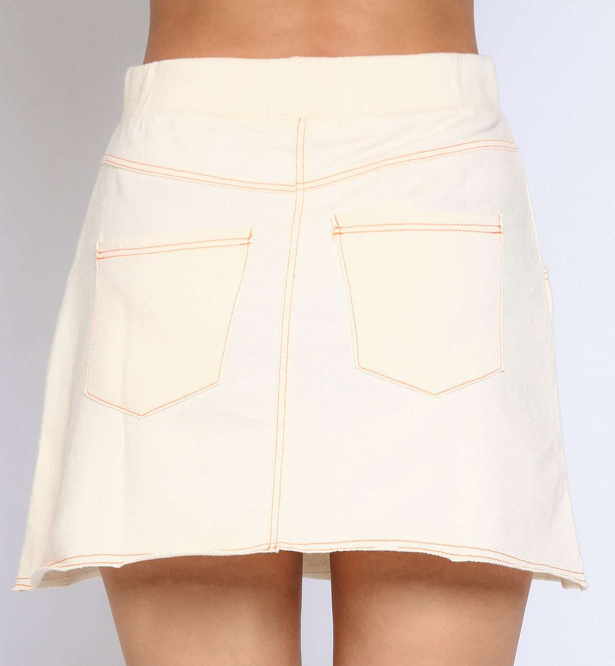 Jupe courte Taille Haute coton Léa