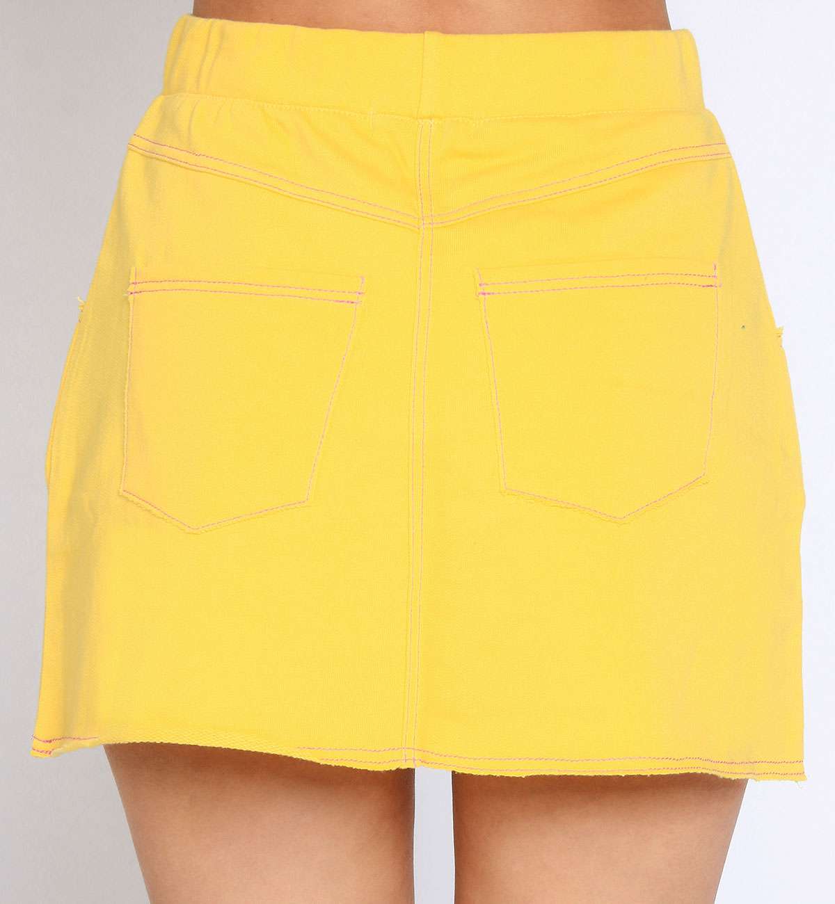 Jupe courte Taille Haute coton Léa