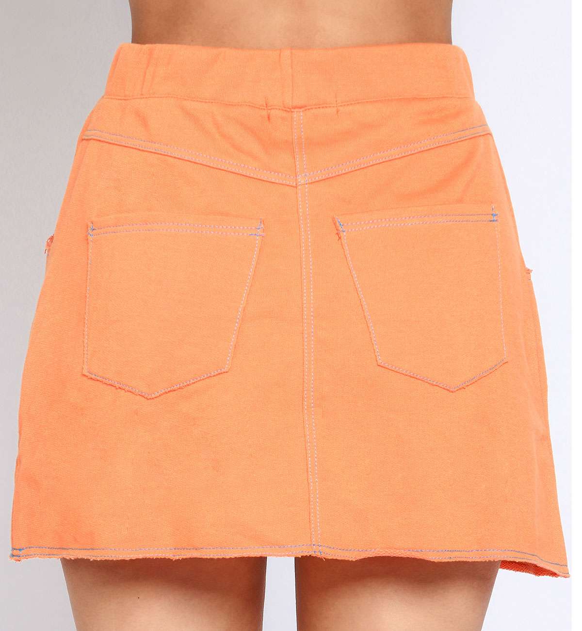 Jupe courte Taille Haute coton Léa