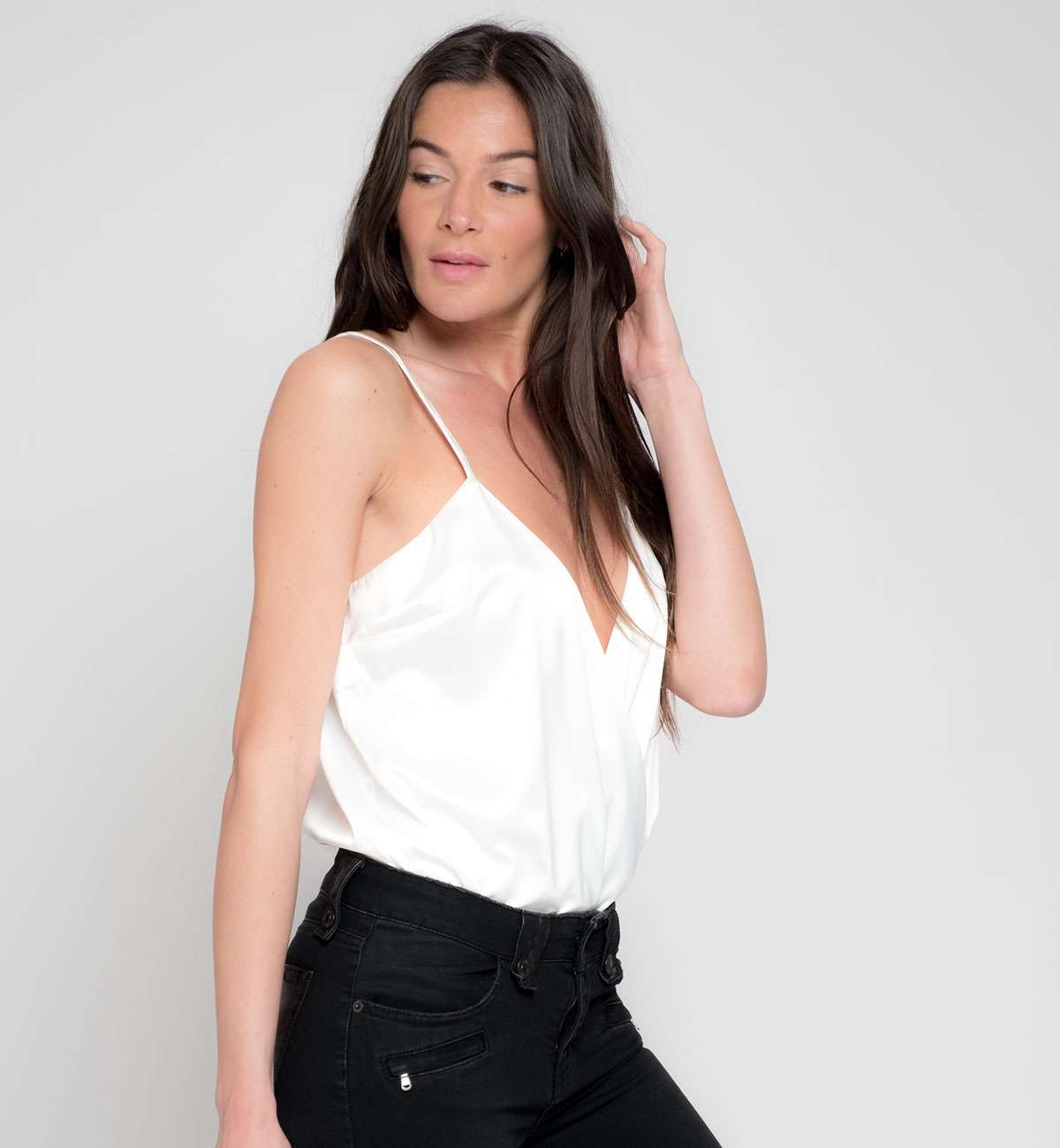 Body Débardeur Colle V Satin