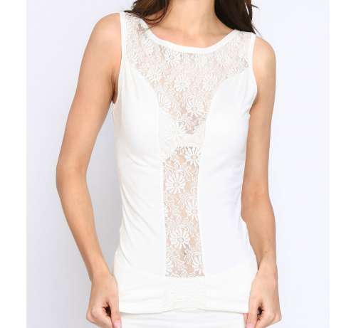 Débardeur Coton Dentelle