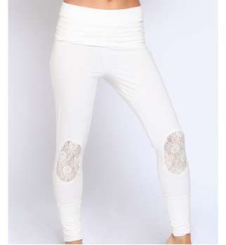 Pantalon Coton Dentelle