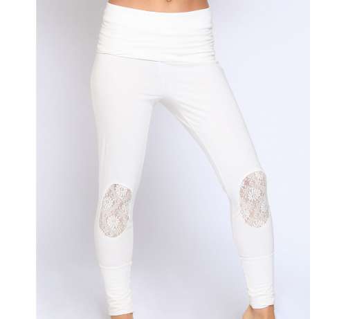 Pantalon Coton Dentelle