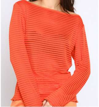 Top manche longue Ani Beige 2