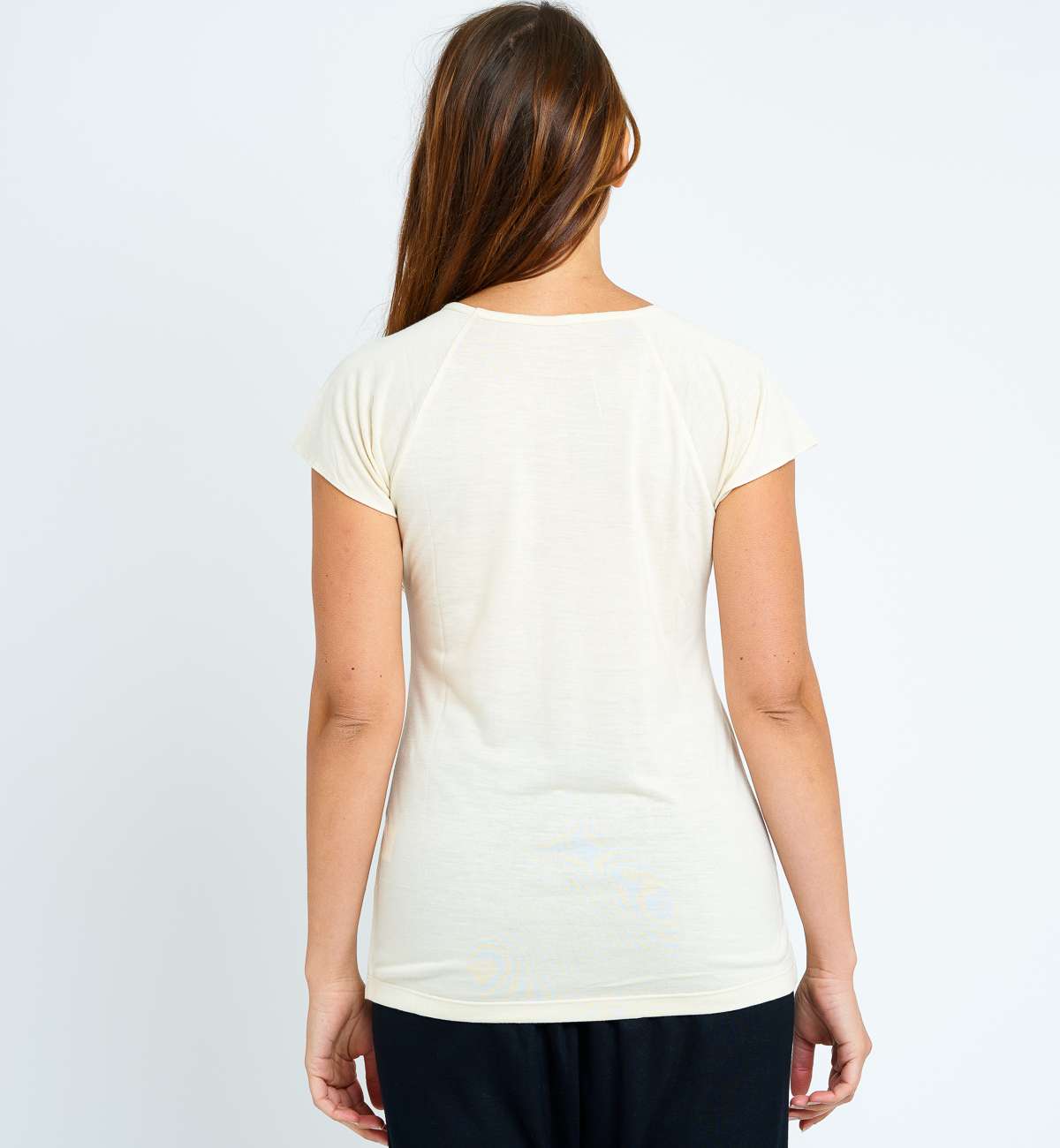 Tshirt col V manche courte bambou