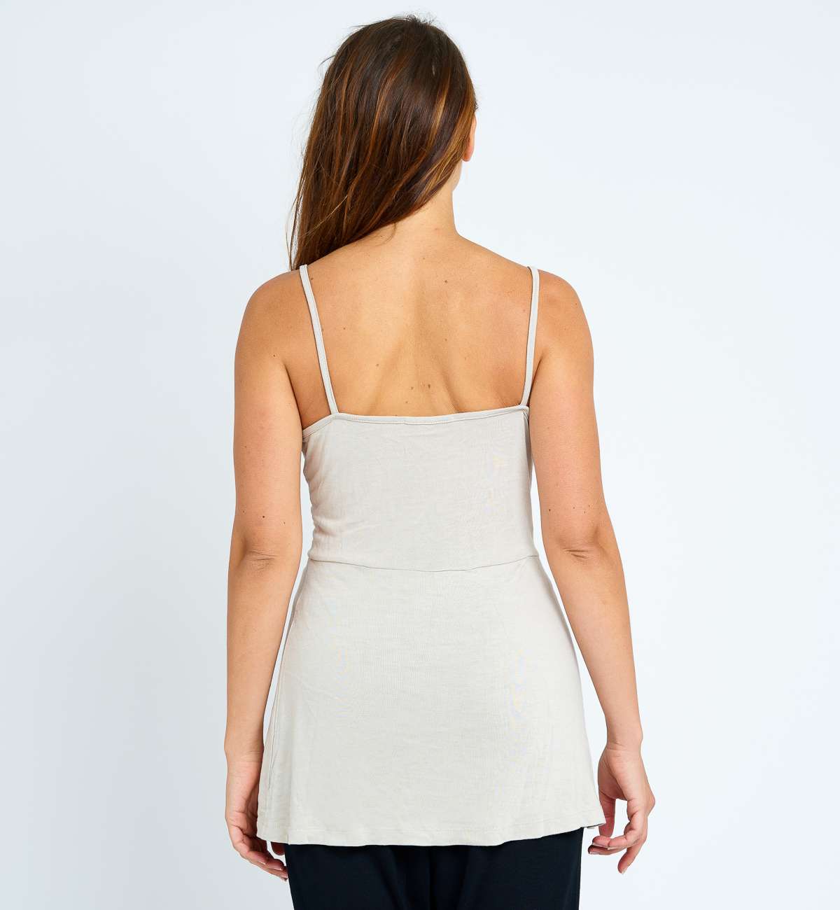 Débardeur Long Décolleté Croisé Bambou