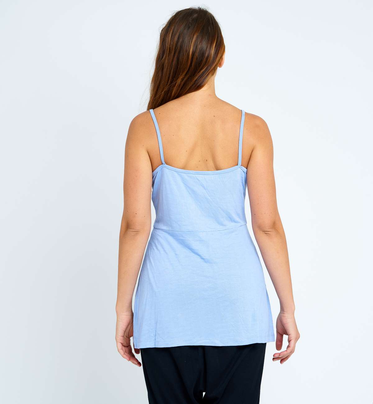 Débardeur Long Décolleté Croisé Bambou