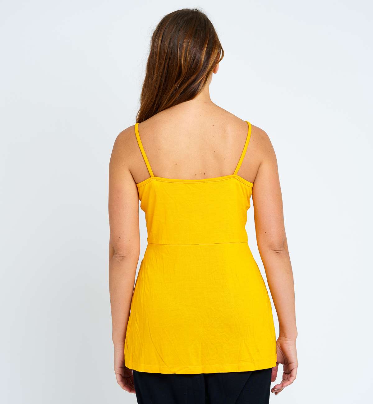 Débardeur Long Décolleté Croisé Bambou