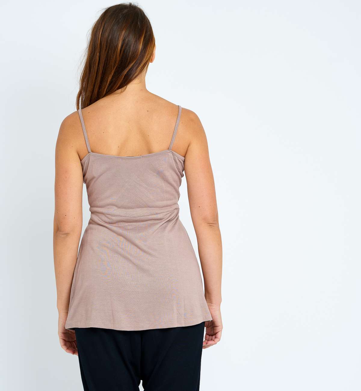 Débardeur Long Décolleté Croisé Bambou