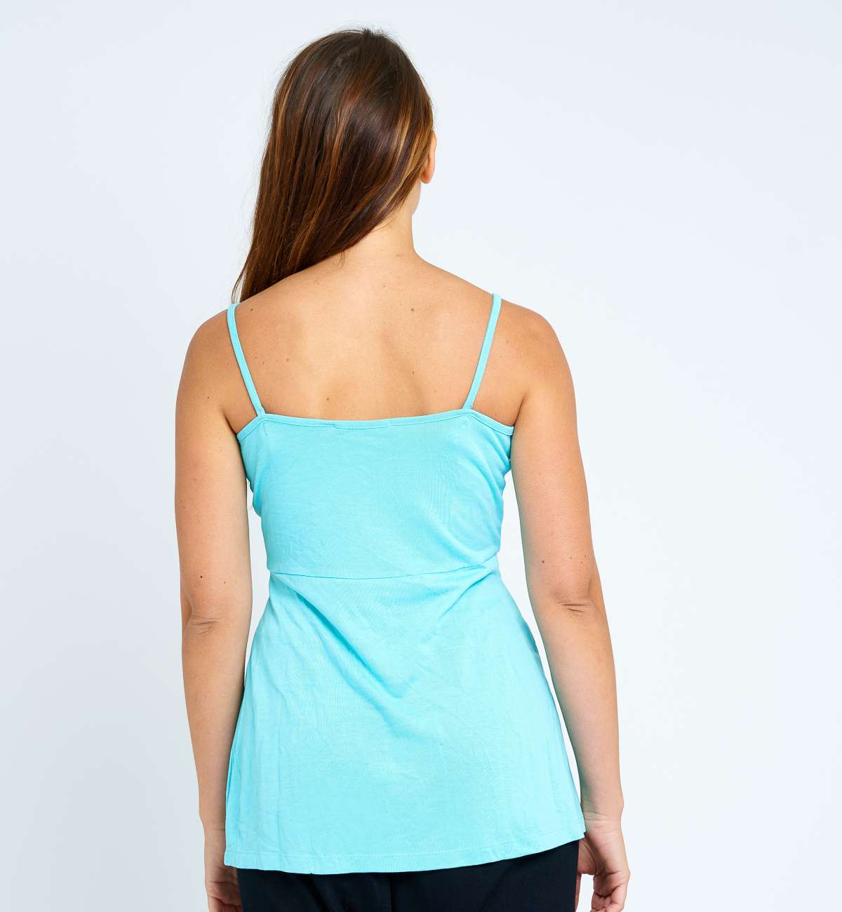 Débardeur Long Décolleté Croisé Bambou