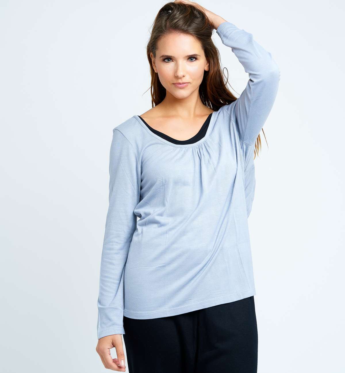 T-shirt double bambou manche longue