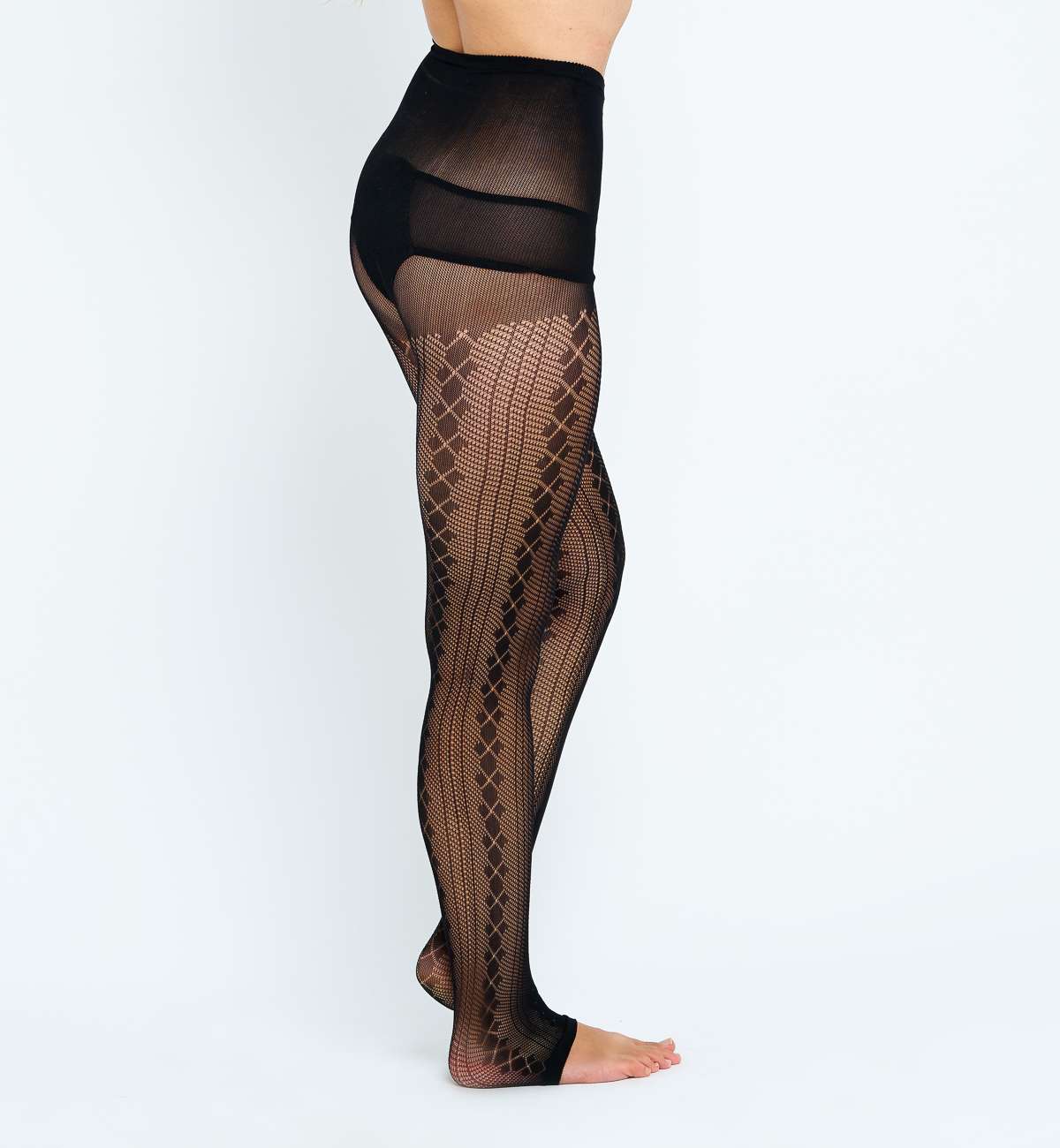 Collant noir fantaisie