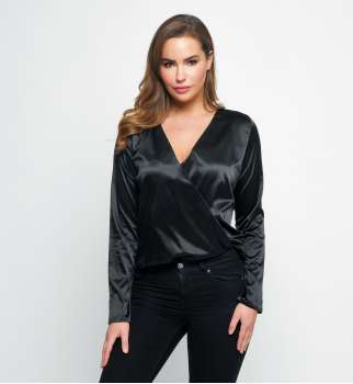 Body ML satin croisé devant - Bodys 2