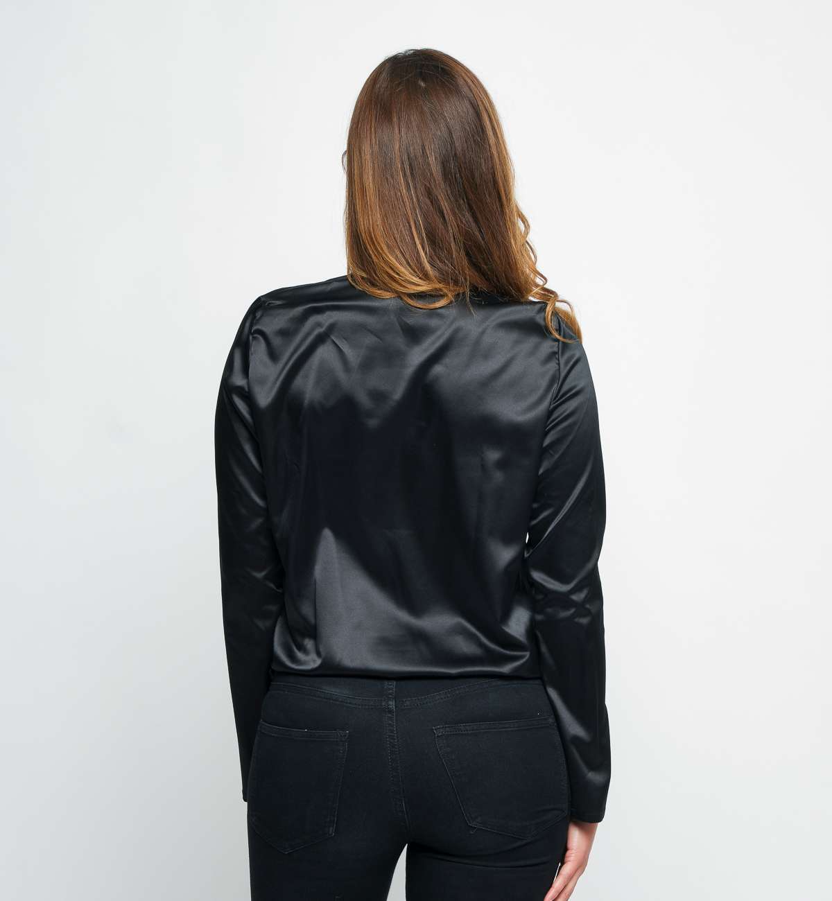 Body ML satin croisé devant