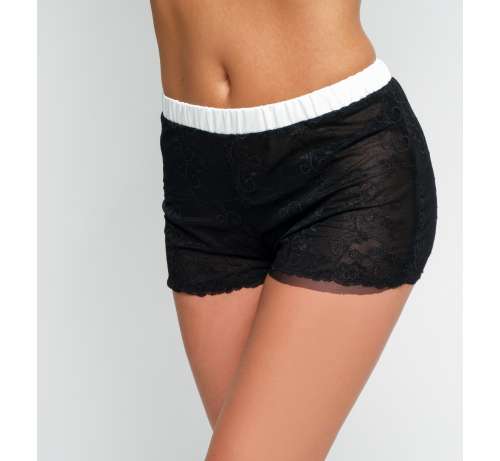 Short Dentelle bande Satin