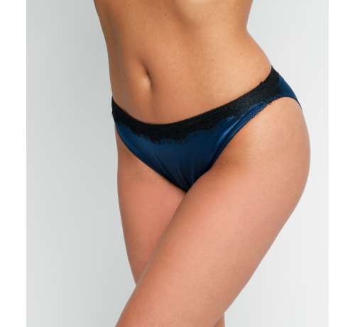 Culotte Satin Bande Dentelle