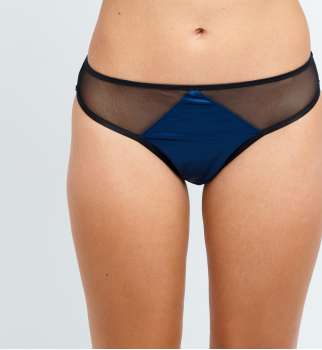 Slip en satin résille 2