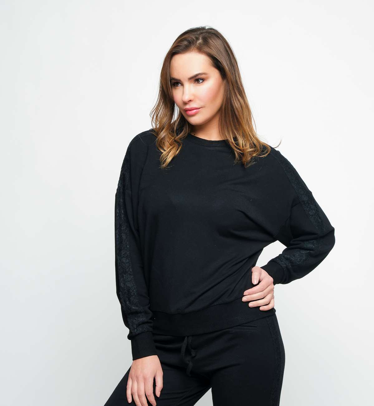 Sweat bambou dentelle Sweat bambou dentelle