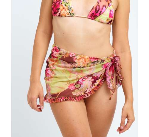 Paréo mesh imprimé Jaguar Léopard