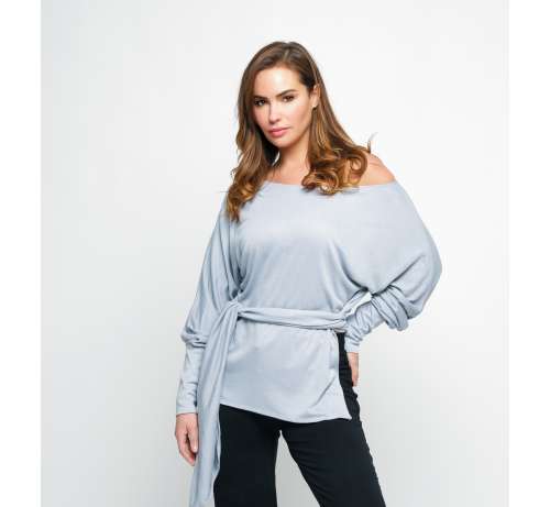 T-shirt Bambou ML épaule nue indigo