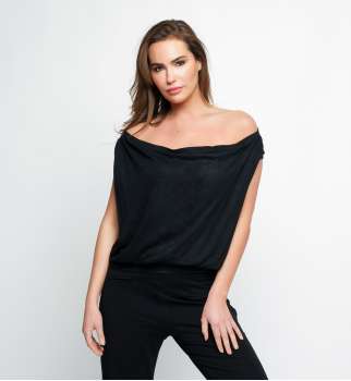 T shirt col Bateau manches courtes bambou 2
