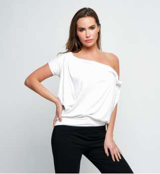 T shirt col Bateau manches courtes bambou 2