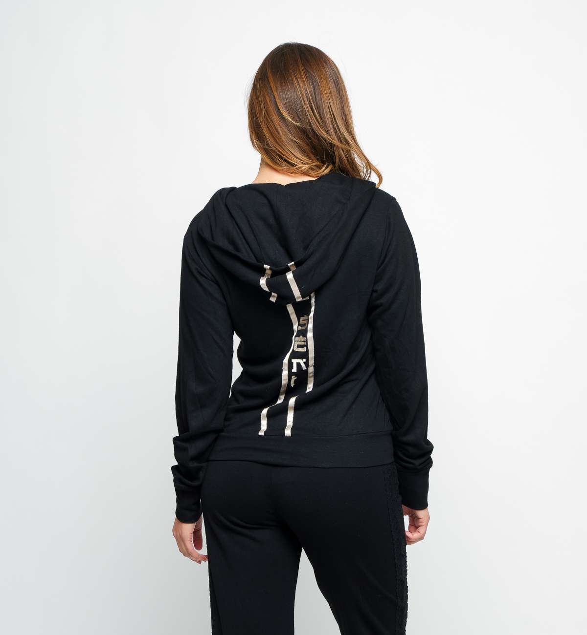 Gilet Capuche broderie dos Bambou Gilet Capuche broderie dos Bambou