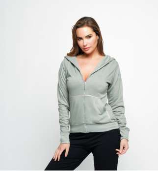 Gilet Capuche Bambou