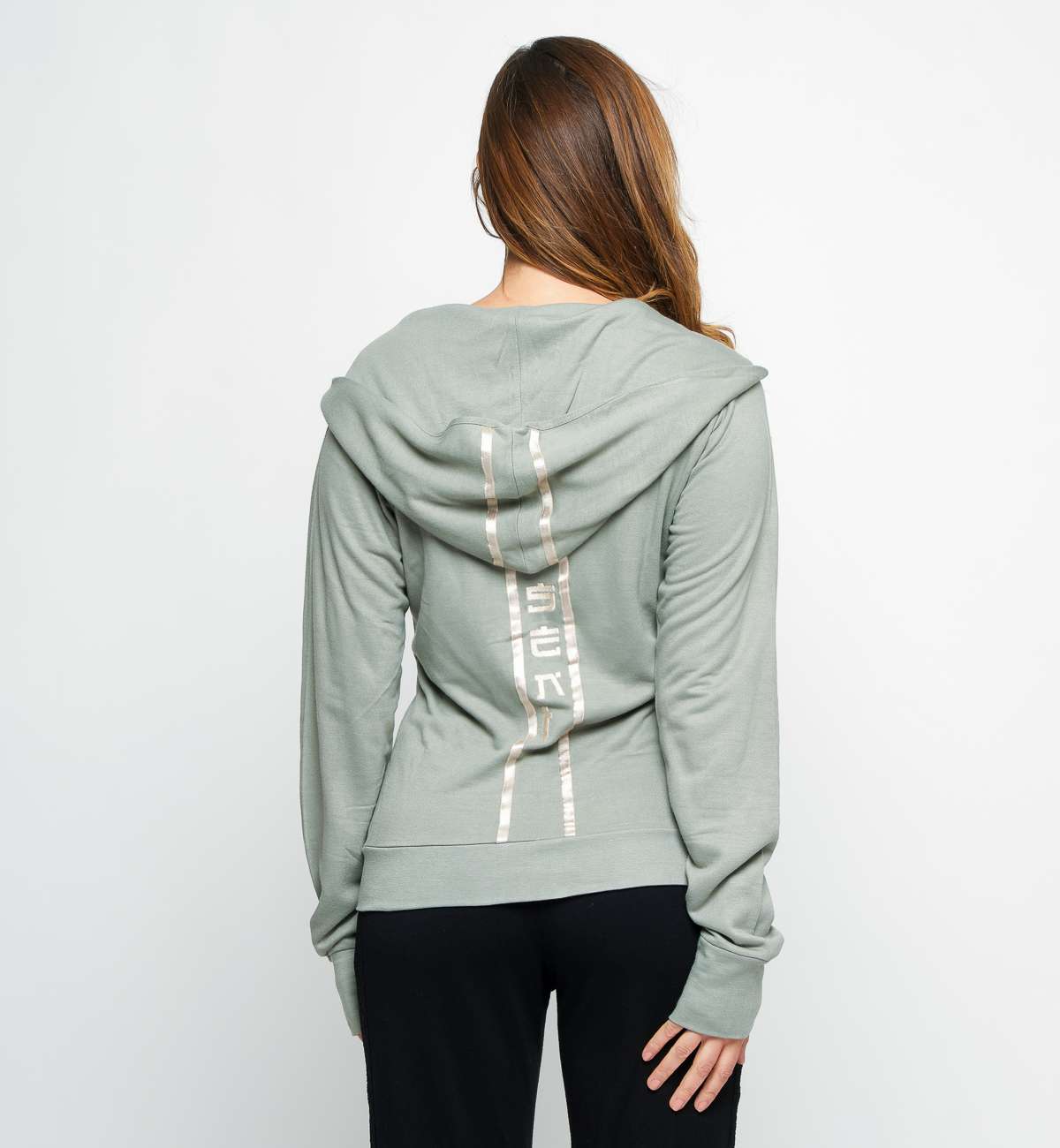 Gilet Capuche broderie dos Bambou Gilet Capuche broderie dos Bambou