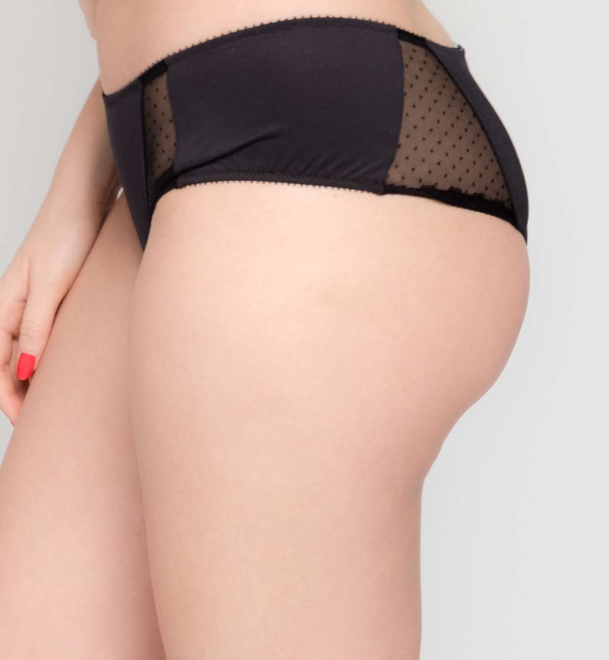 Shorty microfibre et dentelle Helena