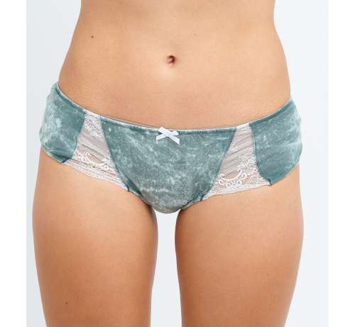 Short délavé dentelle