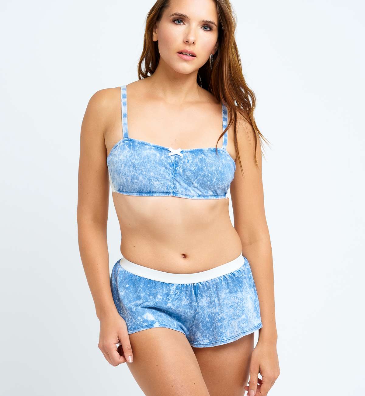 Brassière délavé dentelle