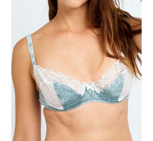 Soutien gorge classique délavé dentelle