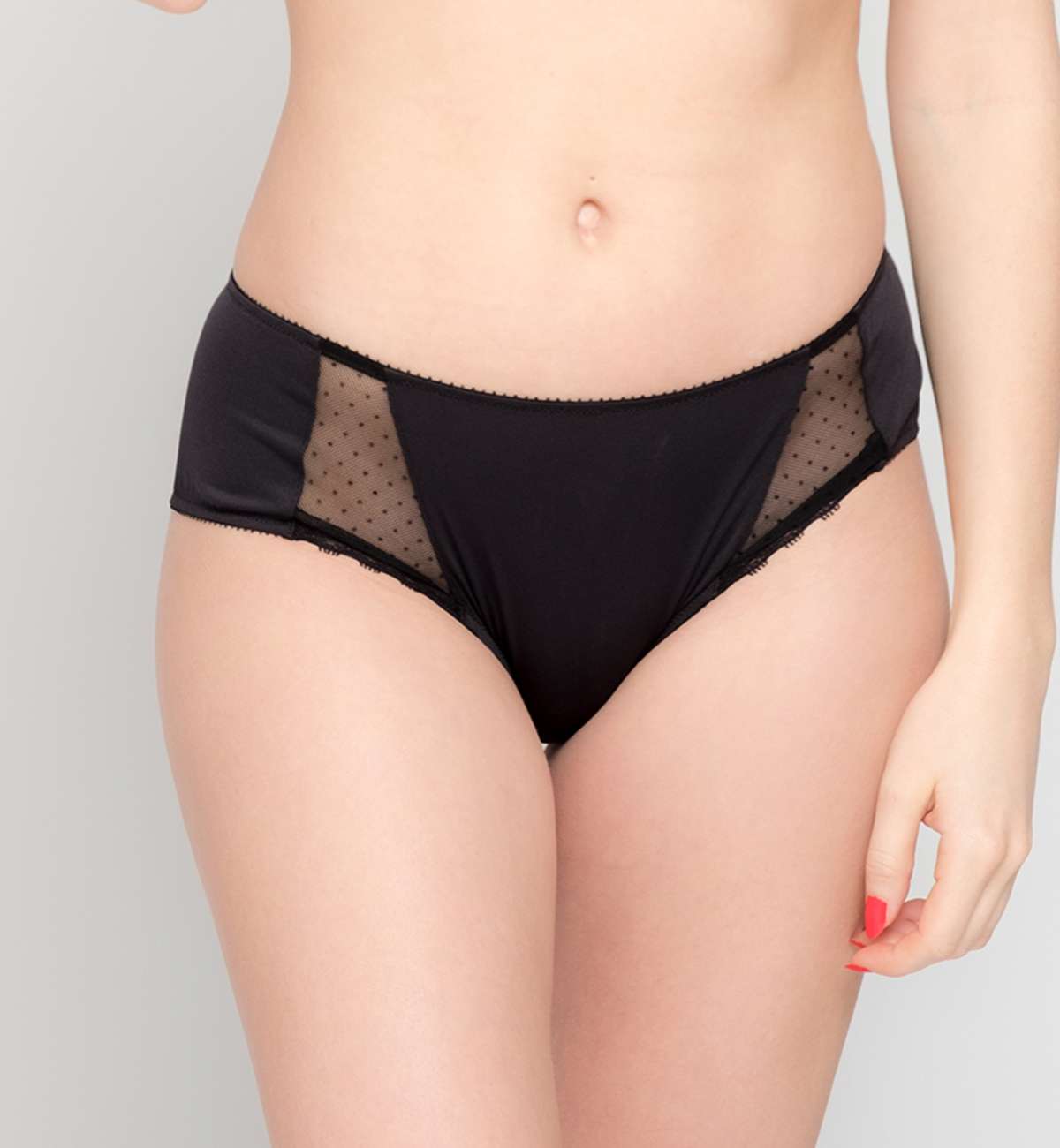 Shorty microfibre et dentelle Helena