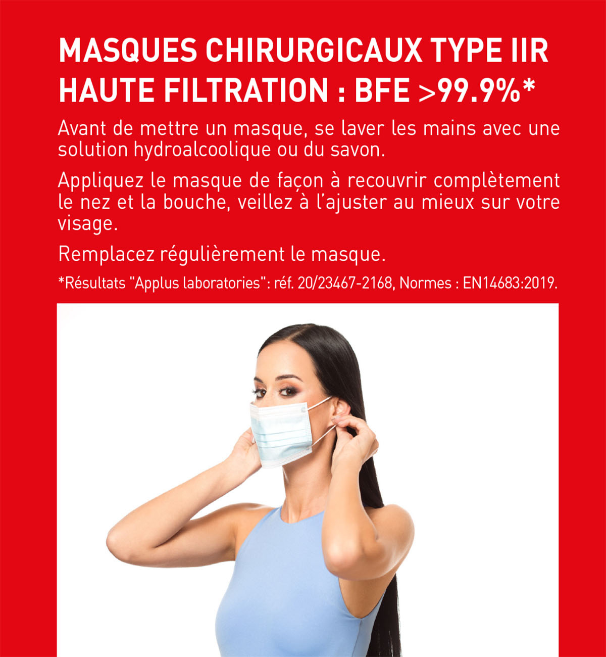 Masques chirurgicaux Type IIR...